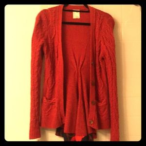 Burnt orange cardigan